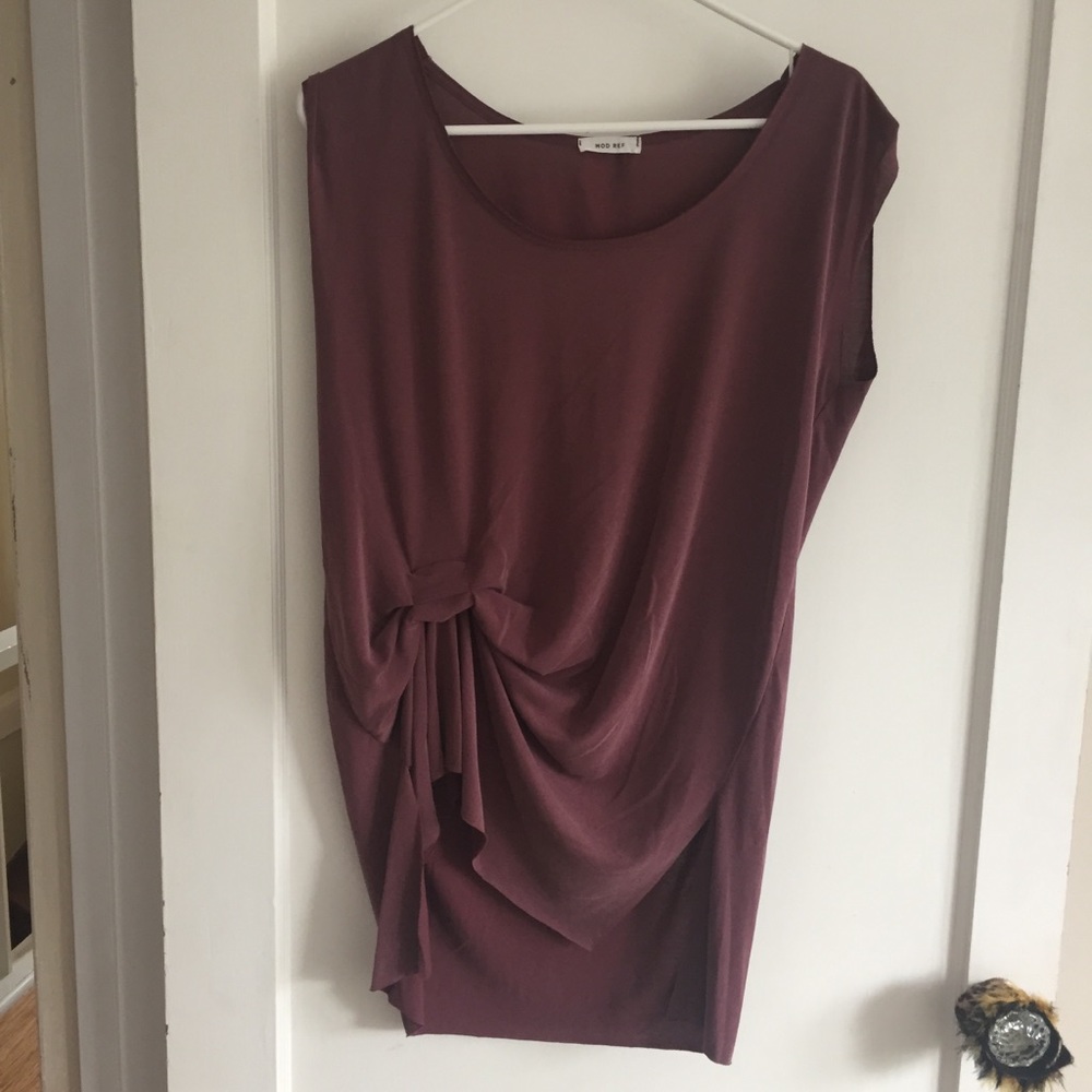 Mod ref mauve silky shirt